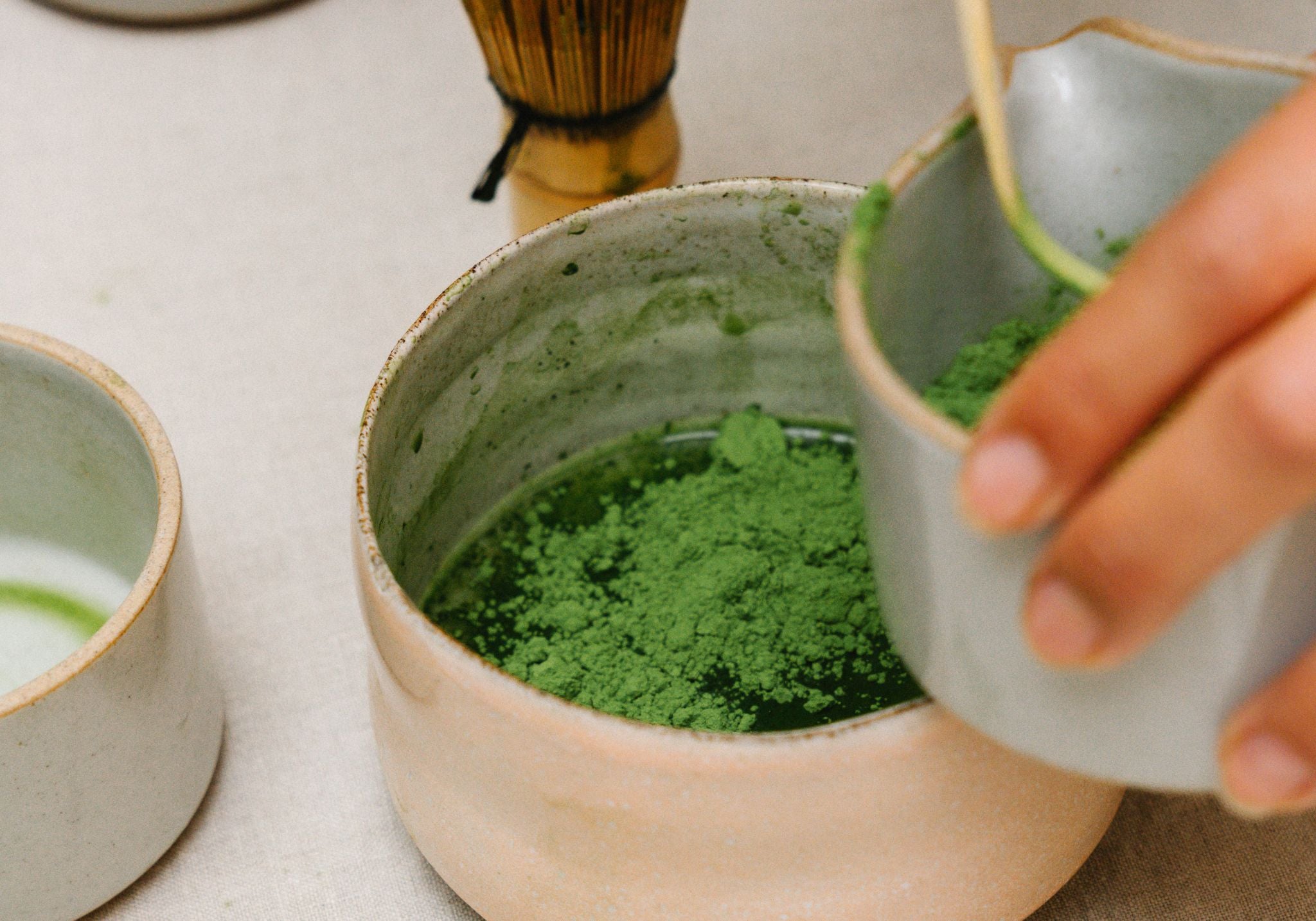 Matcha Ske – Traditionel Lys Bambus Chashaku